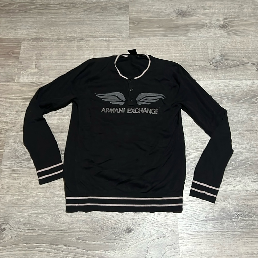 Vintage Armani Exchange Black Sweater